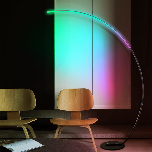 RGBW Modern Curve Floor Lamp