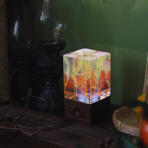 Resin table decor